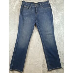 Levi 505 Jeans Womens Size 10 Straight Leg‎ Blue Denim Mid Rise Stretch
